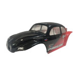 BOLHA FUSCA BAJA 1/8 PINTADA PRETA E VERMELHA ORIGINAL PRO LINE PARA REVO 3.3 / E-REVO / T-MAXX 3.3 / SAVAGE / SUMMIT / MAD FORCE / ETC PINTADA SEMINOVA FPL